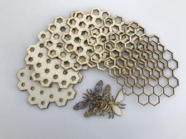 Bienenstock - Mandala Wandbild - Bausatz